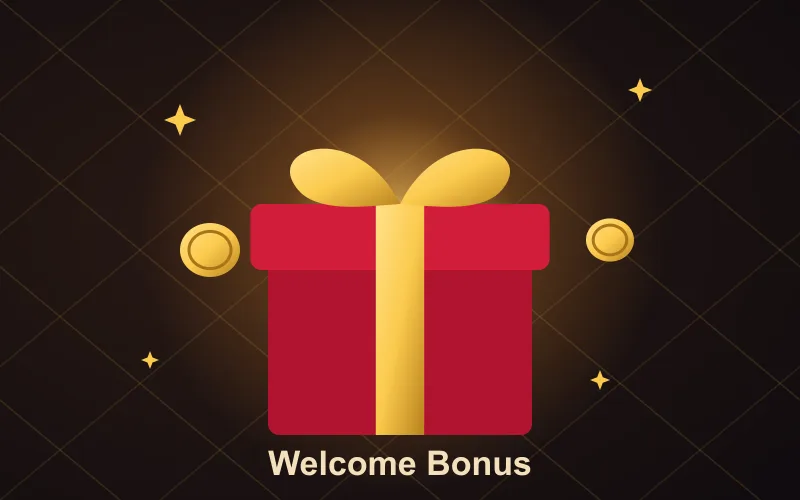 Book of Bet casino bonus illustration: a red gift box with a gold ribbon